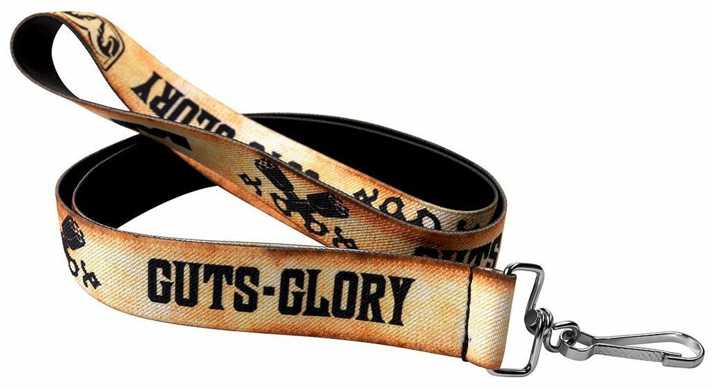 Brown-Tan Guts-Glory Ram Head Lanyard